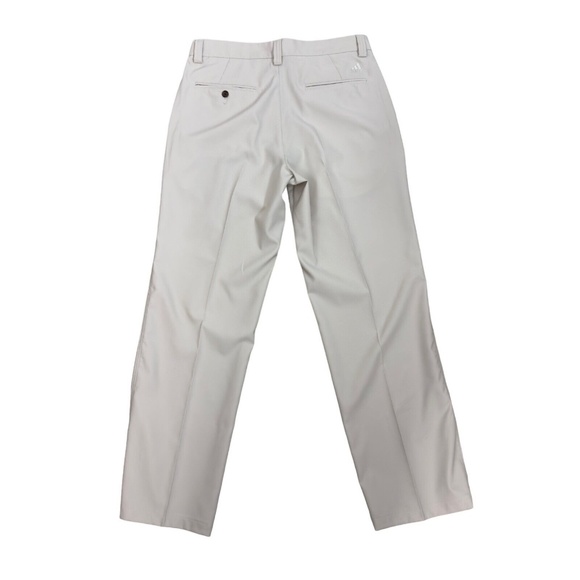 Adidas Climalite Golf Pants Mens 32 x 34 Light Tan Chino Flat Front - Picture 3 of 7